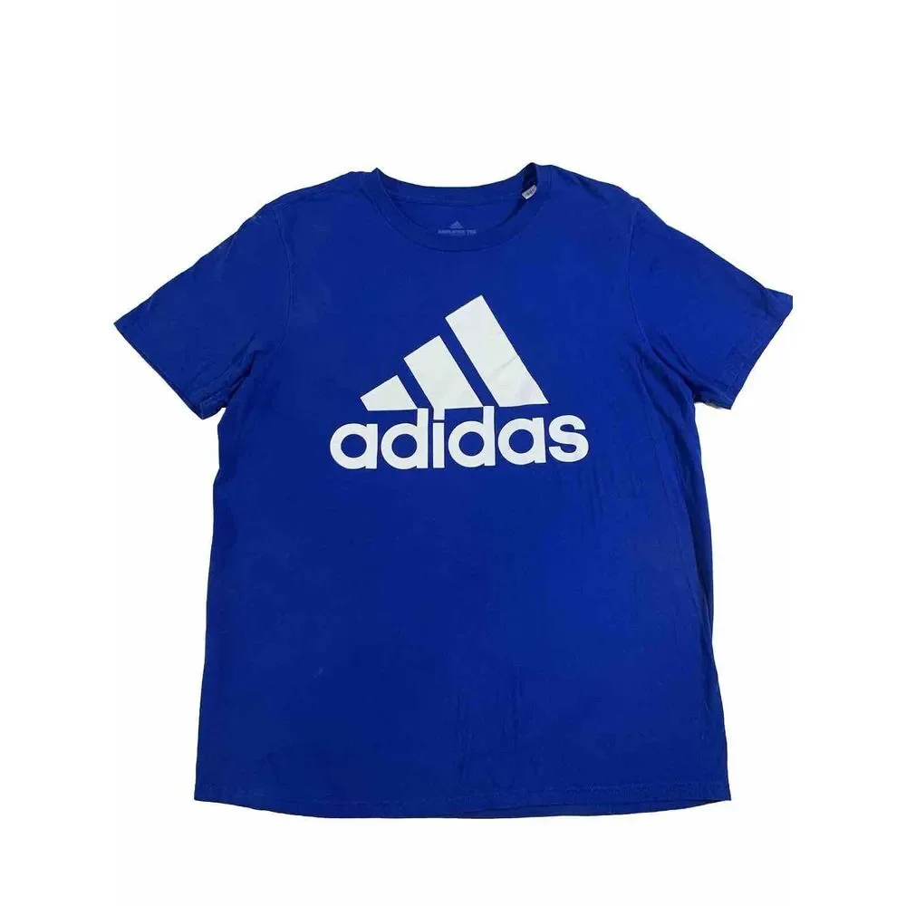 Adidas Amplifier Tee Men's Size L‎ Blue Short Sleeve T-shirt